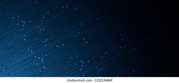 Abstract tech background. Futuristic technology interface with geometric shapes