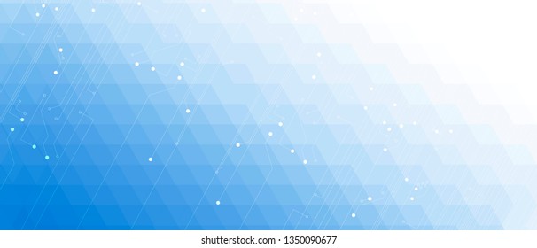 Abstract tech background. Futuristic technology interface with geometric shapes