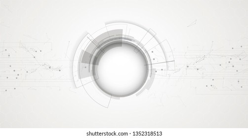 Antecedentes técnicos abstractos. Interfaz de tecnología futurista con formas geométricas