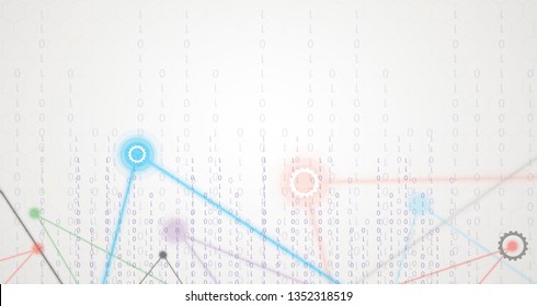 Abstrakter technischer Hintergrund. Futuristische Technologie-Schnittstelle mit geometrischen Formen