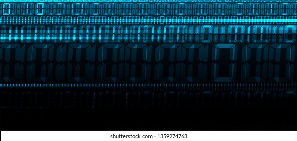 Abstract tech background. Futuristic technology interface with geometric shapes