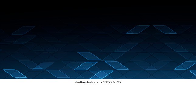 Abstract tech background. Futuristic technology interface with geometric shapes