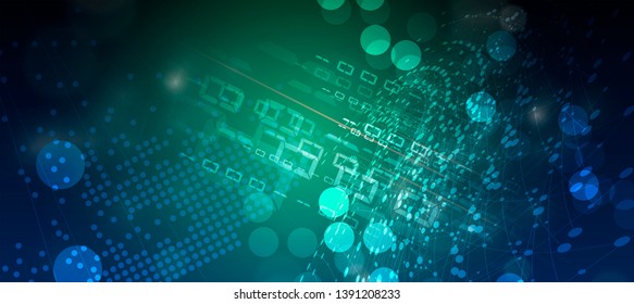 Antecedentes técnicos abstractos. Interfaz de tecnología futurista con formas geométricas