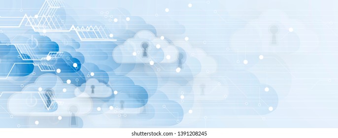 Abstract tech background. Futuristic technology interface with geometric shapes