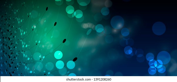 Abstract tech background. Futuristic technology interface with geometric shapes