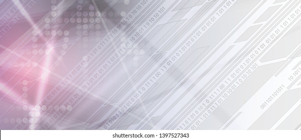 Abstract tech background. Futuristic technology interface with geometric shapes