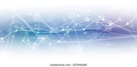 Abstract tech background. Futuristic technology interface with geometric shapes