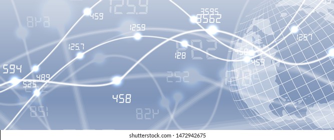 Abstract tech background. Futuristic technology interface with geometric shapes