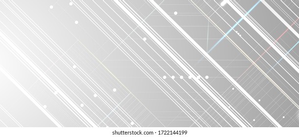 Abstract tech background. Futuristic technology interface with geometric shapes