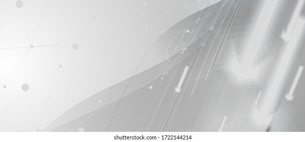 Antecedentes técnicos abstractos. Interfaz de tecnología futurista con formas geométricas