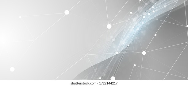 Abstract tech background. Futuristic technology interface with geometric shapes