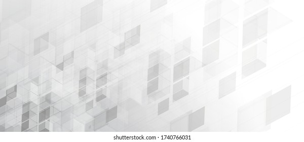 Abstract tech background. Futuristic technology interface with geometric shapes