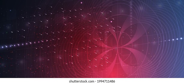 Abstract tech background. Futuristic technology interface