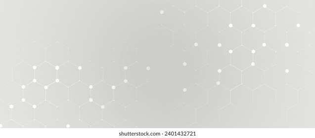 Abstract tech background. Futuristic technology interface with geometric shapes Handmade vector