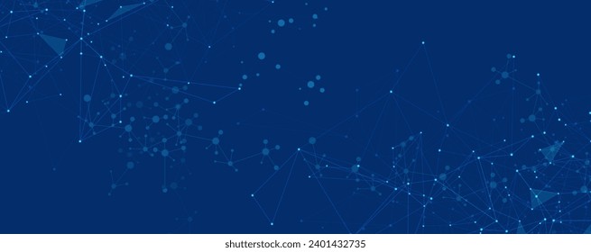 Abstract tech background. Futuristic technology interface with geometric shapes Handmade vector