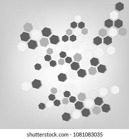 abstract tech background. Medical design. Vector illustration