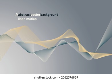 Abstract tech background with rotating lines