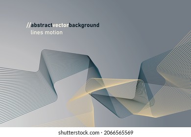 Abstract tech background with rotating lines
