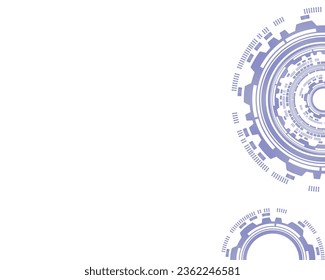 Abstract tech background. Technical mechanisms on a white background. Background, vector