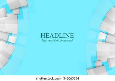 Abstract tech background. Vector design