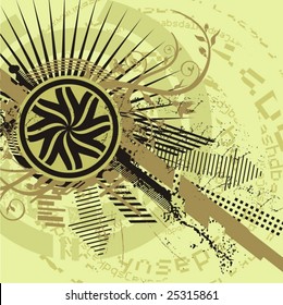 Abstract tech background, vector illustration series.