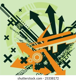 Abstract tech background, vector illustration series.