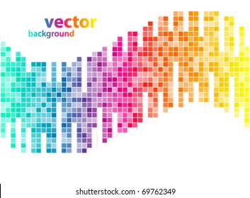 Abstract tech background - vector illustration