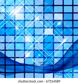 Abstract tech background. Vector image.