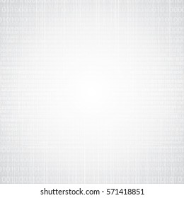 Abstract tech binary silver white texture background  