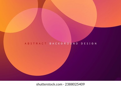 Abstract tech circles vector background, technology digital bubbles