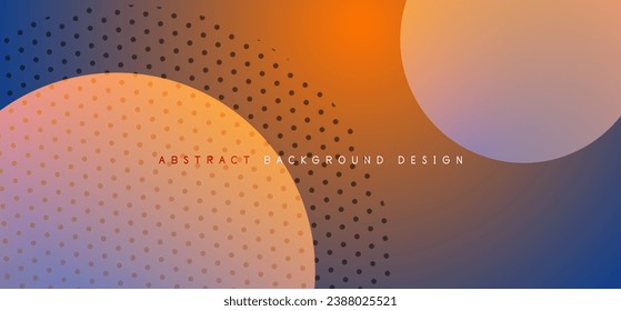 Abstract tech circles vector background, technology digital bubbles