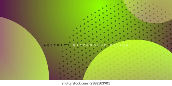 Abstract tech circles vector background, technology digital bubbles