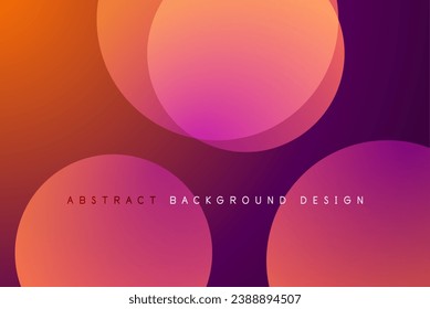 Abstract tech circles vector background, technology digital bubbles