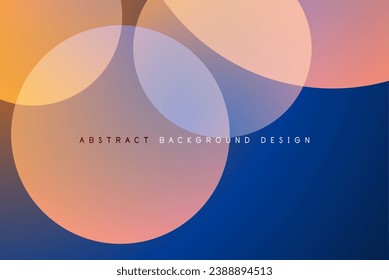 Abstract tech circles vector background, technology digital bubbles