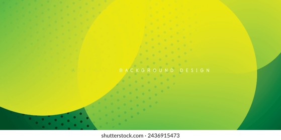Abstract tech circles vector background, technology digital bubbles