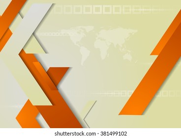 Abstract tech corporate background. Vector illustration for flyers, brochures, web graphic design