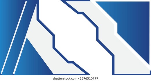 Abstract tech corporate blue and grey contrast background. Vector illustration for flyers, brochures, web graphic design