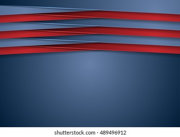 Resumen del fondo azul y rojo de las empresas tecnológicas. Ilustración de diseño del vector