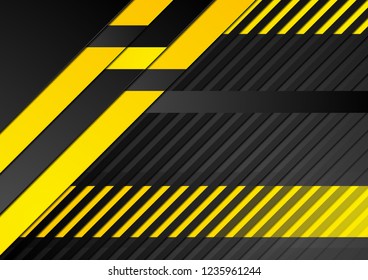 Abstract tech corporate orange and black contrast background. Vector geometric illustration for flyers, brochures, web graphic design