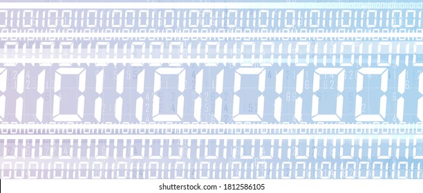 Abstract tech cyber background. Futuristic technology interface with geometric shapes