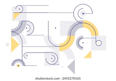 Abstract tech engineering draft vector background, mechanical blueprint technology digital system, engine draw mechanism wallpaper.