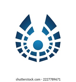 Logo für abstrakte technische Fliege