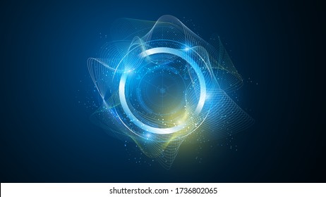 abstract tech futuristic innovative concept background eps 10 vector