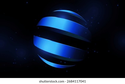 Fondo de esfera futurista de tecnología Abstractas. Red de conexión global
