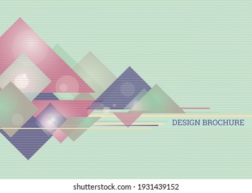 Resumen del fondo geométrico tecnológico hecho de rectángulos, triángulos y rayas. Diseño de vectores para banner, cubierta, papel tapiz