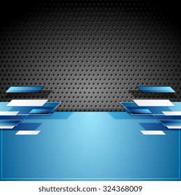 Abstract tech geometric corporate background. Vector design