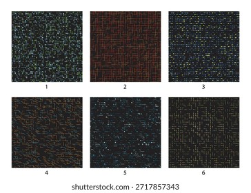 Abstract Tech Grid Colorful Circuit-Inspired Digital Panels