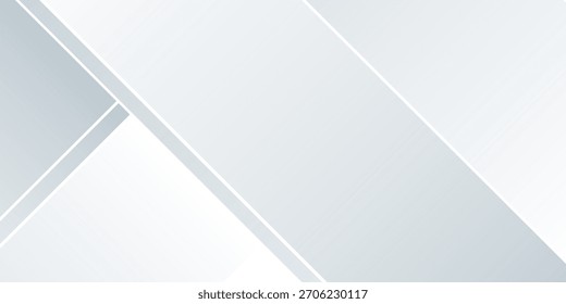 Abstrato linhas técnicas geometria diagonal sutil branco e cinza cor fundo vetor ilustração
