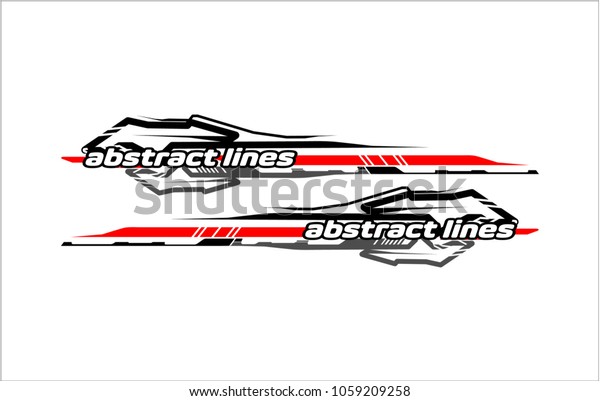 abstract tech lines shapes .\
abstract lines for car and vehicle wrapping design. vinyl ready.\
