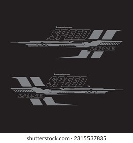 abstract tech lines shapes. abstract lines vehicle wrapping design. vinyl for racing car.